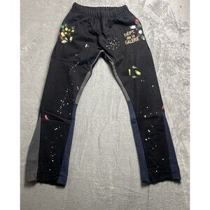 Gallery Dept. Ink Painted Flare Black Sweatpants Large Dept. de la GALERIE